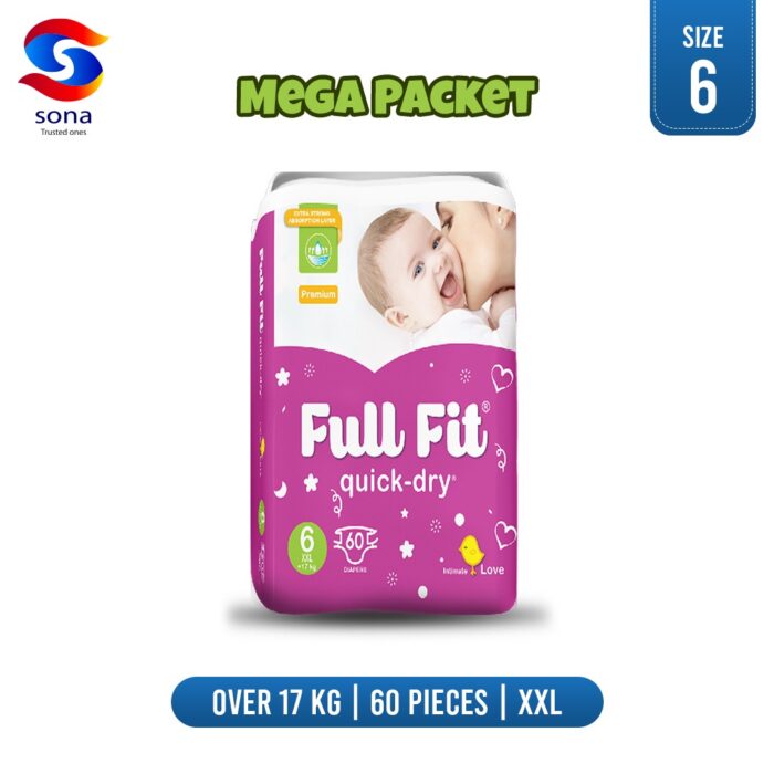 Fullfit Baby Diapers Mega Pack Size 6