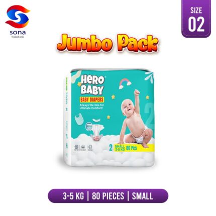 Hero Baby Diapers Jumbo Pack Size 2